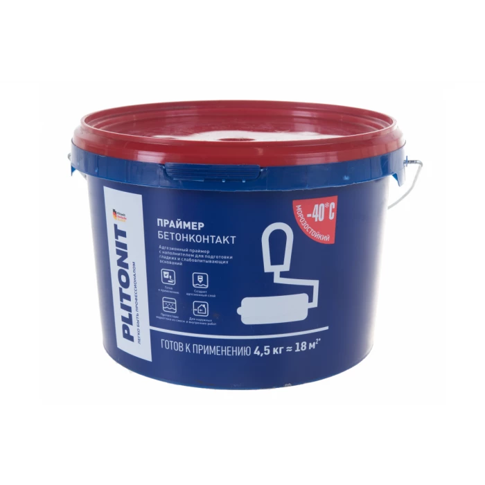 Адгезионный праймер PLITONIT Грунт БетонКонтакт 4,5 н001478