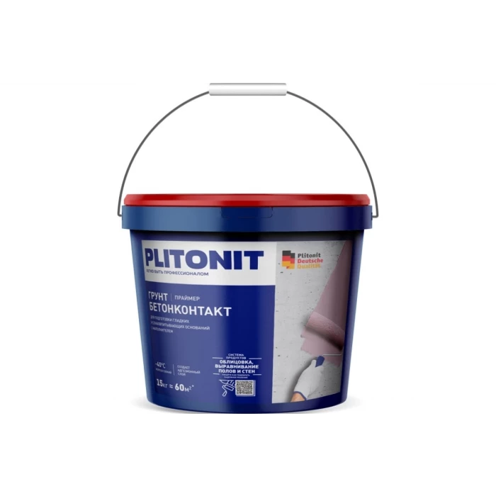 Грунт PLITONIT БетонКонтакт 15 кг 16182