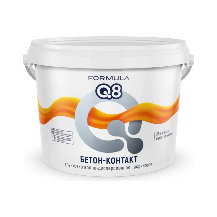 Грунтовка бетон-контакт ПРЕСТИЖ Formula Q8 акриловая, 2,7 кг 236745