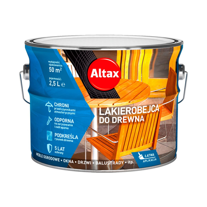 Лак-морилка ALTAX LAKIEROBEJCA орех, 2,5 литра 50030-05-000250