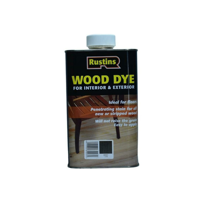 Тонировка для дерева Rustins Wood Dye Dark Ebony эбеновое дерево, 1 л 03658