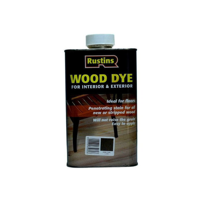 Тонировка для дерева Rustins Wood Dye Dark Teak темный тик, 1 л 03656