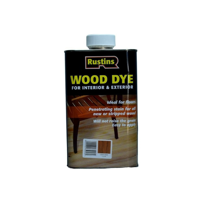 Тонировка для дерева Rustins Wood Dye Ligth Teak светлый тик, 1 л 03662