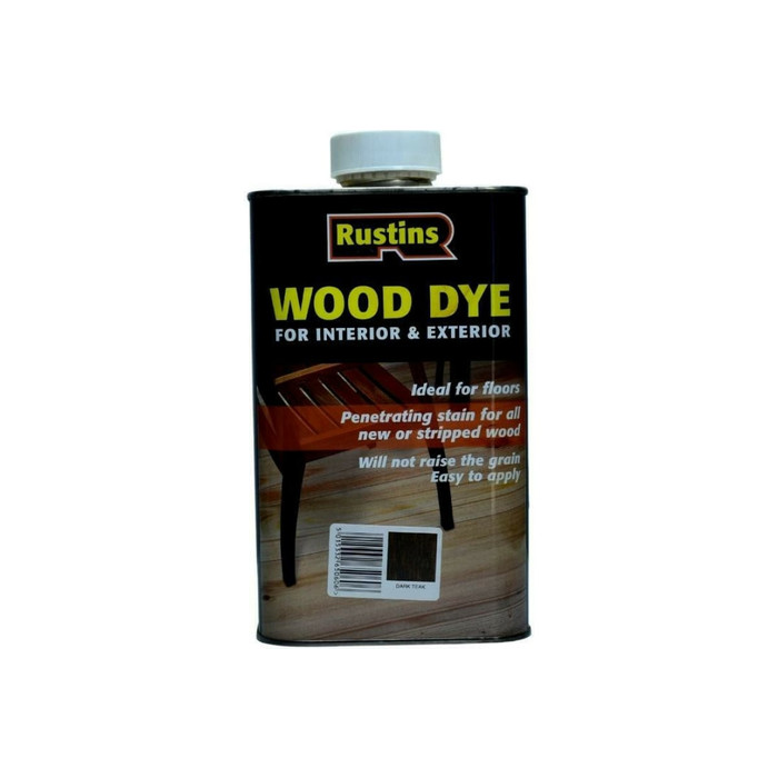 Тонировка для дерева Rustins Wood Dye Dark Teak темный тик, 250 мл 03655