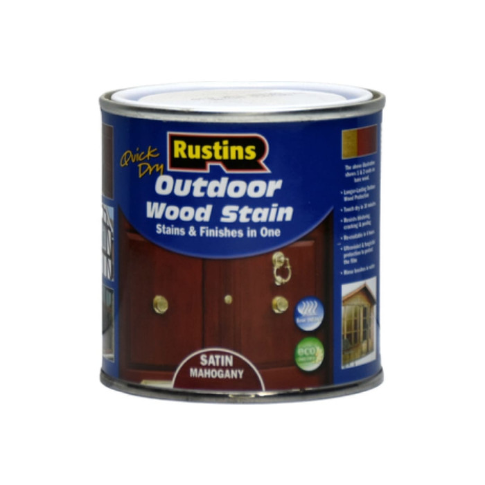 Финишная морилка Rustins QD Outdoor Wood Stain Mahagony махагон, 250 мл 03682