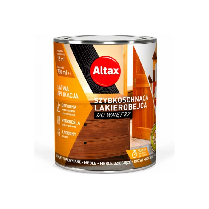 Лак-морилка ALTAX для внутренних работ, серый, 750 мл 50830-35-000075