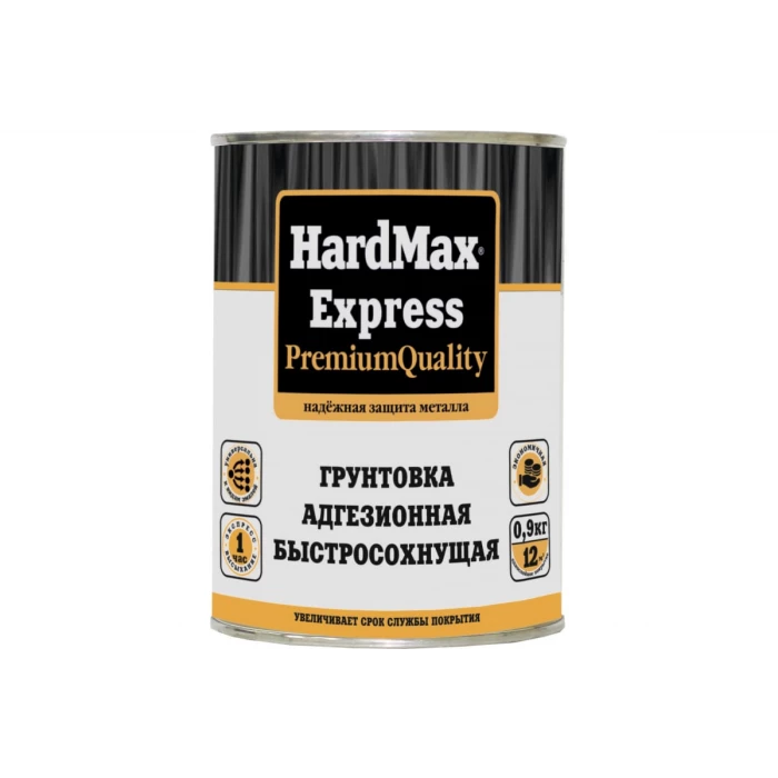 Адгезионная грунтовка HardMax EXPRESS серая, банка 0,9 кг 4690417078547
