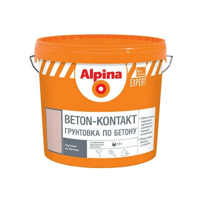 Адгезионный грунт ALPINA EXPERT Beton-Kontakt 4 кг 948102195