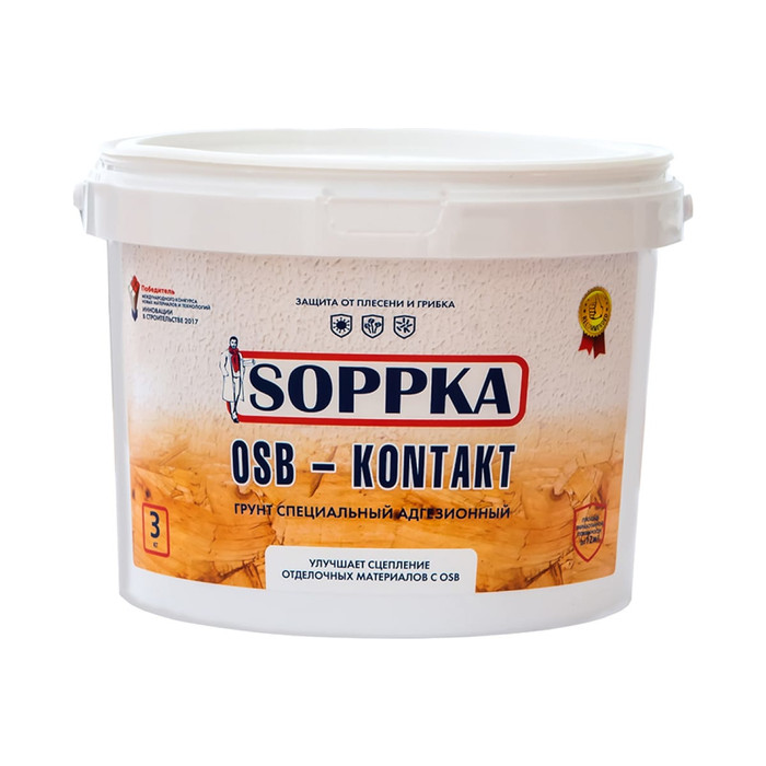 Адгезионный грунт SOPPKA OSB-Kontakt 3 кг СОП-Контакт3