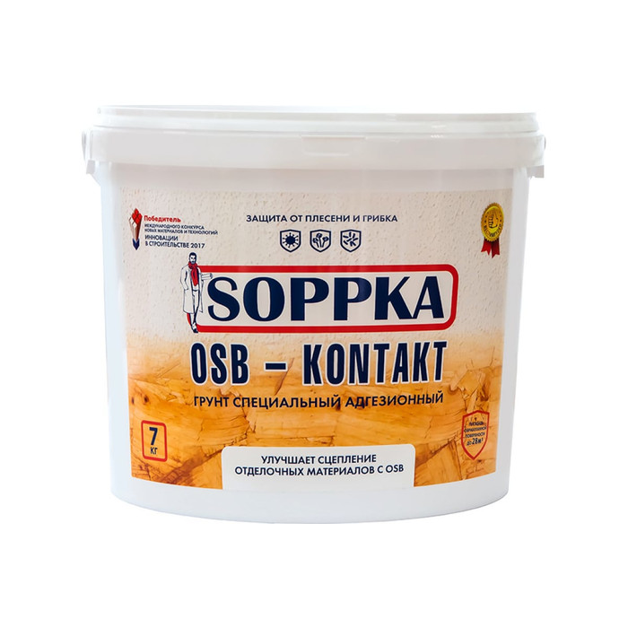 Адгезионный грунт SOPPKA OSB-Kontakt 7 кг СОП-Контакт7