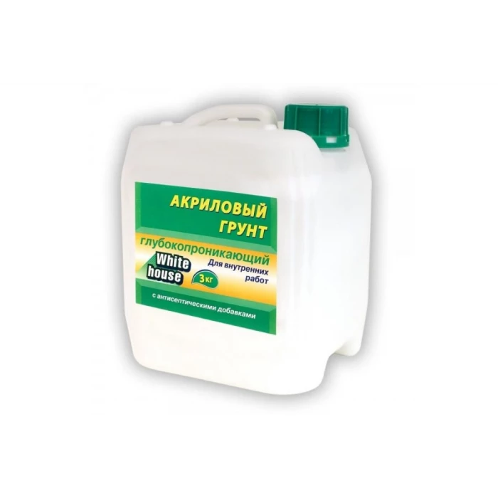 Акриловая грунтовка White House для внутренних работ  3 кг 15556