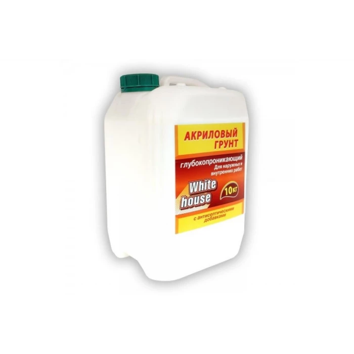 Акриловая грунтовка White House для наружных и внутренних работ 10 кг 15563
