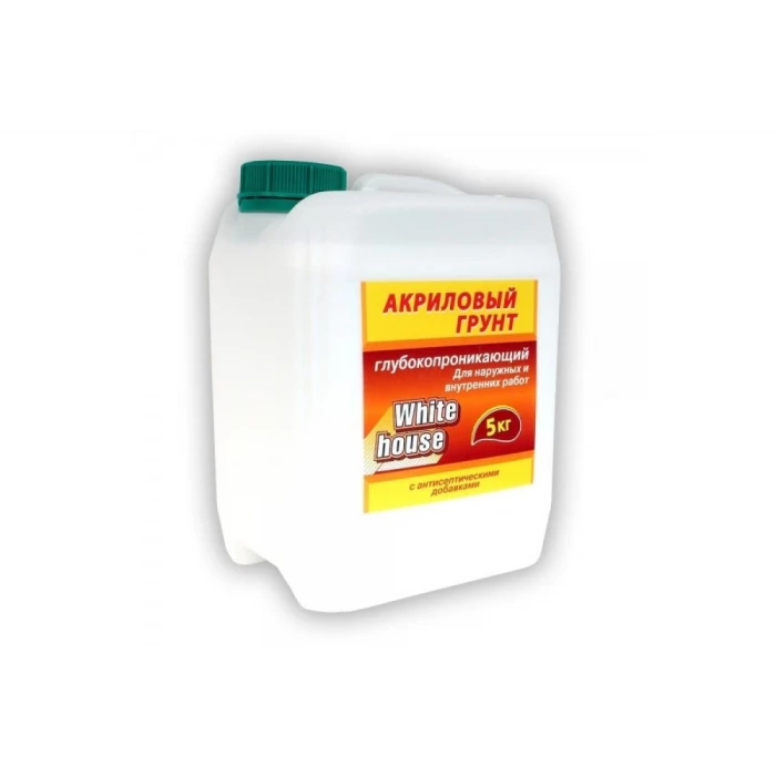 Акриловая грунтовка White House для наружных и внутренних работ 5 кг 15562