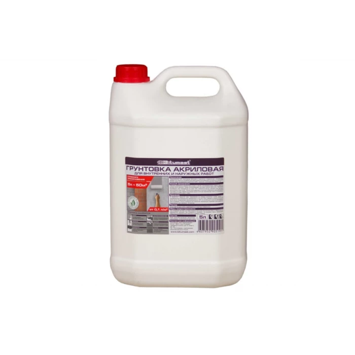 Акриловый грунт Bitumast готовый к применению 5 л 4607952905191
