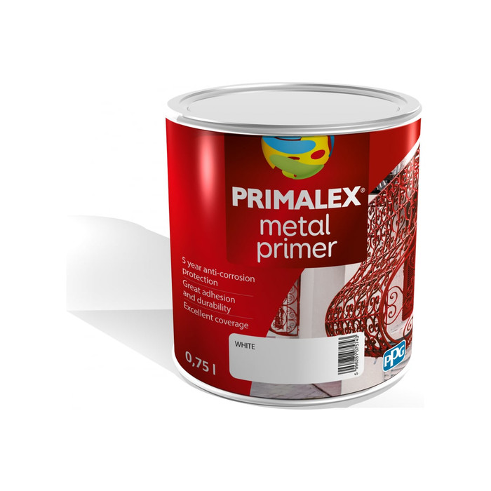 Алкидный Грунт для металла PRIMALEX белый, 0,75л 395726