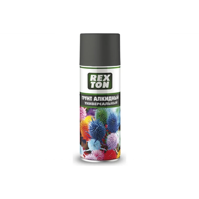 Алкидный универсальный грунт REXTON черный, аэрозоль RT140.00