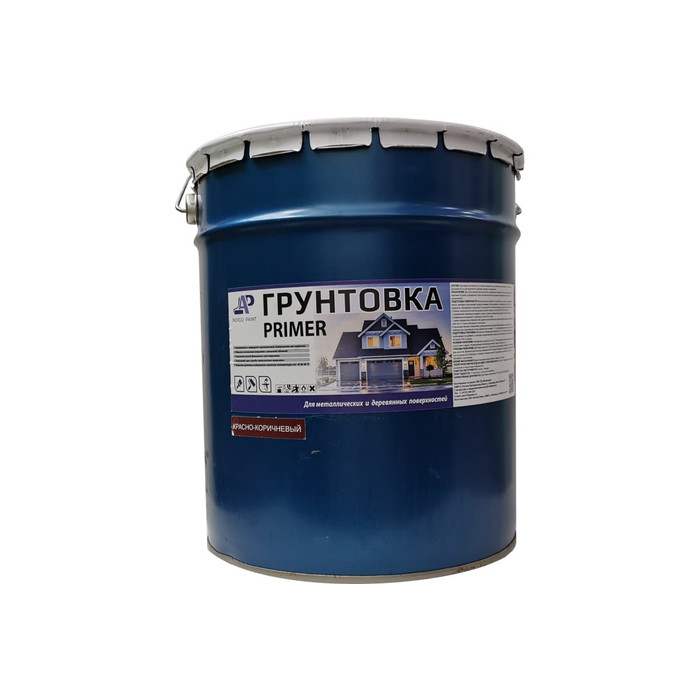 Быстросохнущий грунт INDIGO AQUA PAINT Праймер, красно-кор., 25 кг 1111205