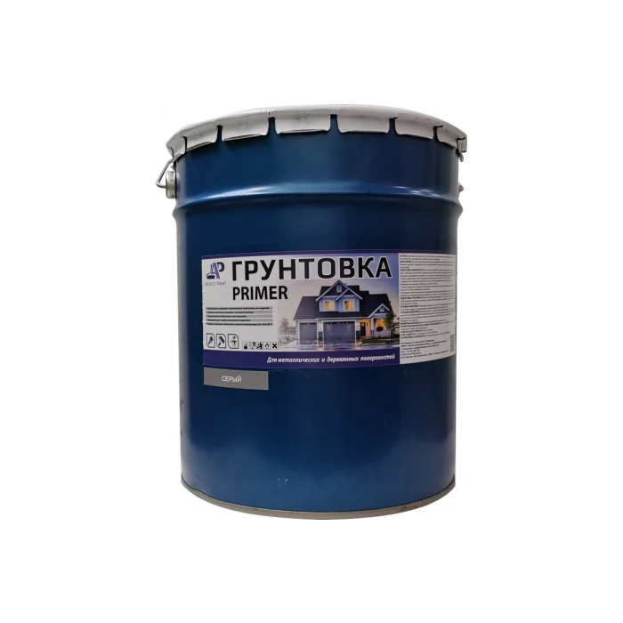 Быстросохнущий грунт INDIGO AQUA PAINT Праймер, серый, 25 кг 1111204