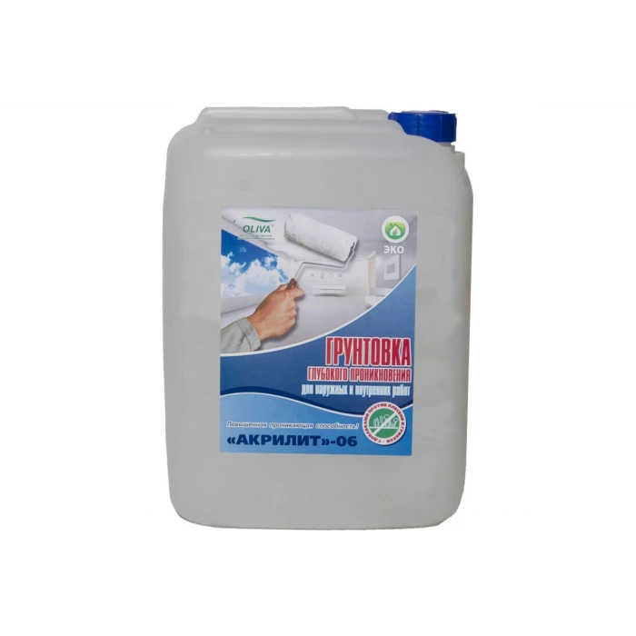 Глубокопроникающая грунтовка Акрилит 06 канистра 21,5л 00093744