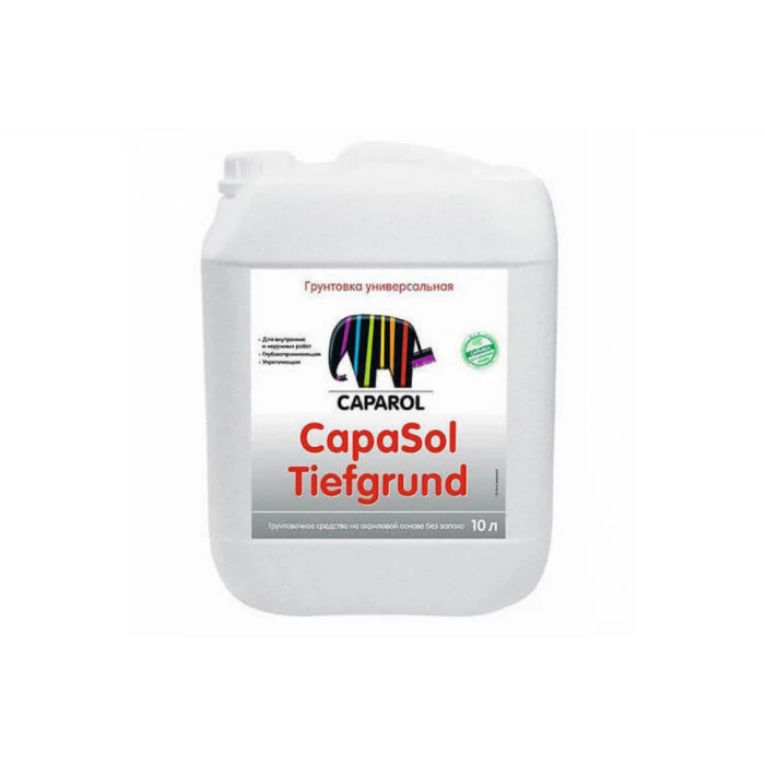 Грунт CAPAROL CAPASOL TIEFGRUND акриловый для внутренних и наружных работ 10л 948103199