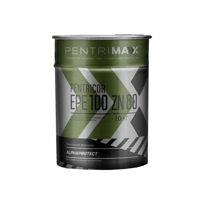 Грунт PentriMax PentriCor EPE 100 Zn 80 (серый; 20 кг) 00-00000081