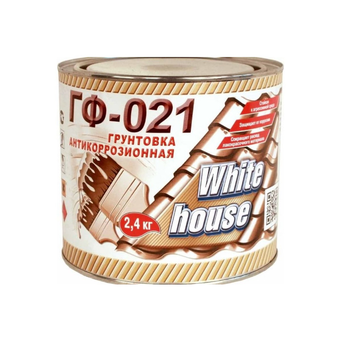 Грунт White House ГФ-021 (красно-коричневый; 2.4 кг) 13131