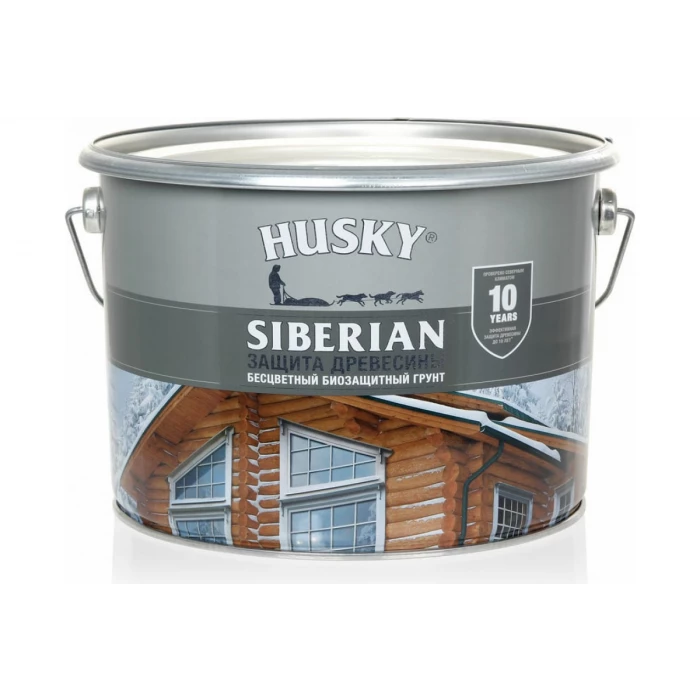 Грунт бесцветный HUSKY SIBERIAN 9 л 27036