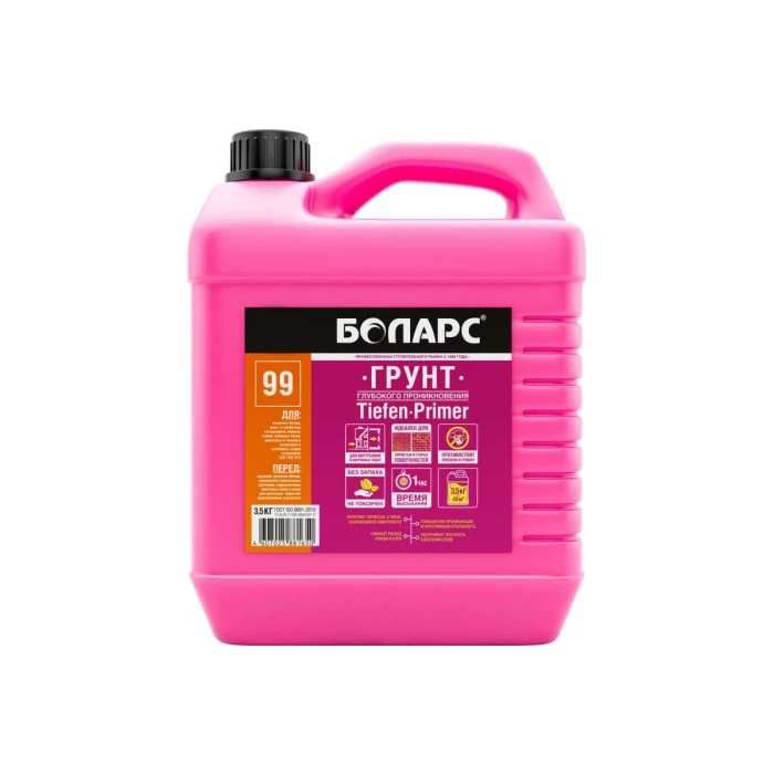 Грунт БОЛАРС Tiefen Primer 99 глубокого проникновения, 3.5 кг 00000042433