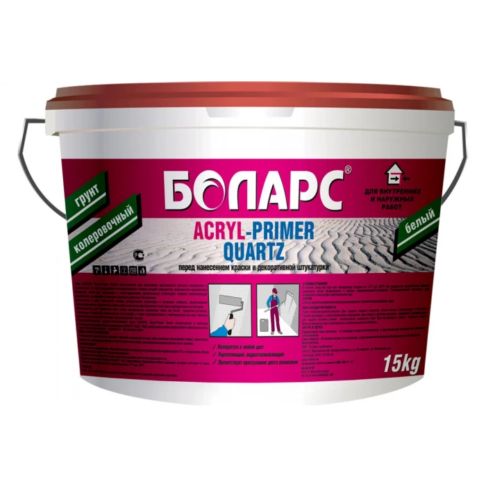 Грунт БОЛАРС АCRYL-PRIMER QUARZ 2100, 15 кг 00000007644