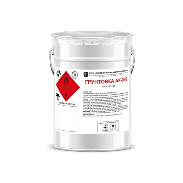 Грунт ЗАГОРСКИЙ ЛАКОКРАСОЧНЫЙ ЗАВОД АК-070 4 кг ZLK04864
