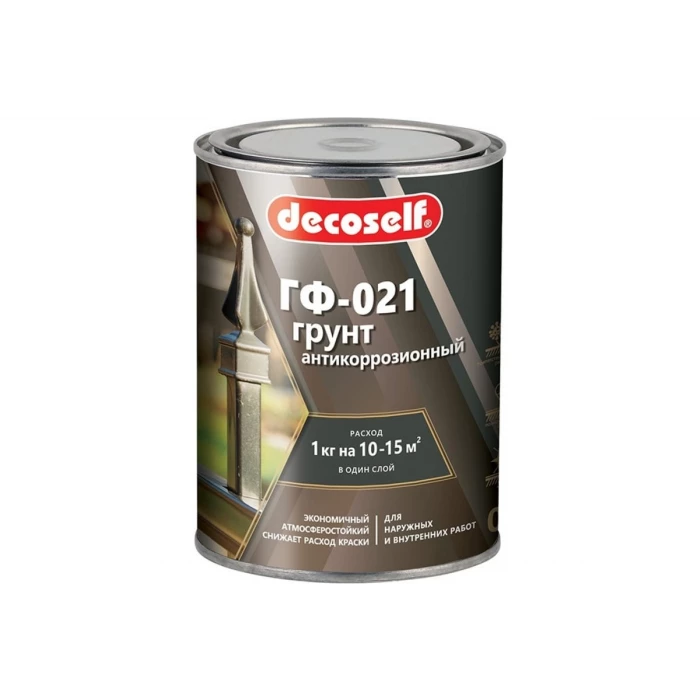 Грунт ПУФАС ГФ-021 серая Decoself 0,9кг тов-200078