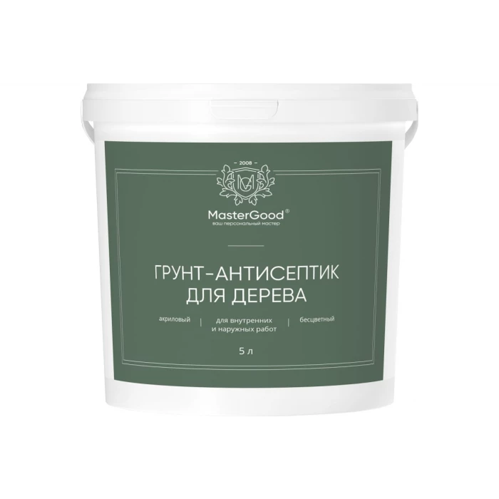 Грунт-антисептик  MasterGood MG для дерева 5 л MG Cast -Грунт-антисеп5
