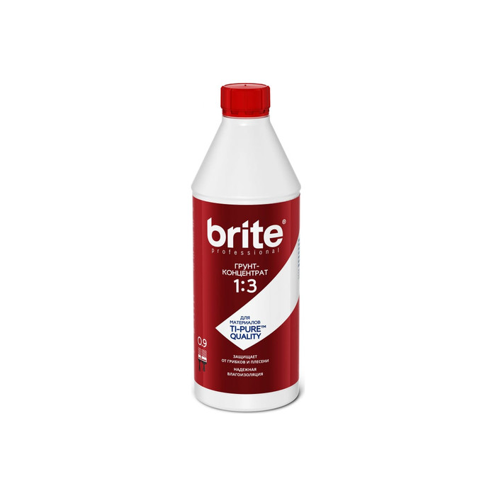 Грунт-концентрат BRITE PROFESSIONAL 1:3, бутылка 0,9 л О02255