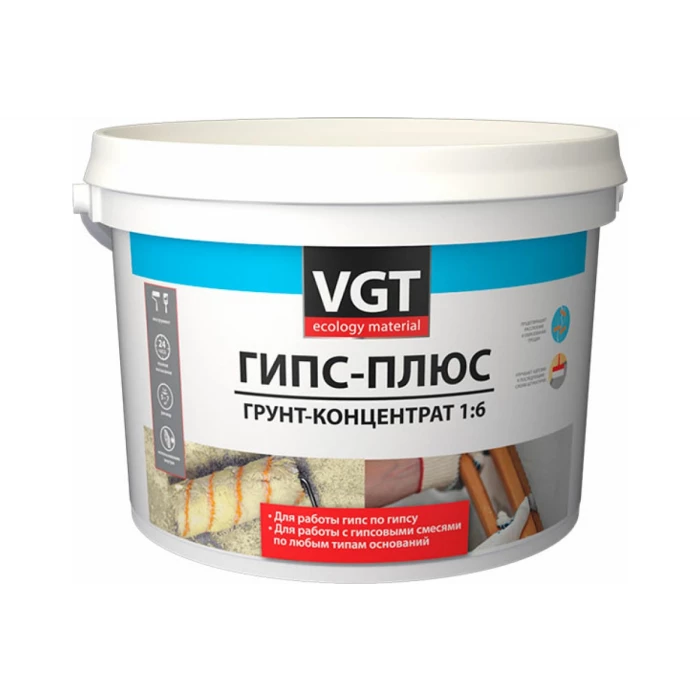 Грунт-концентрат VGT Гипс-плюс 10 кг 11607579