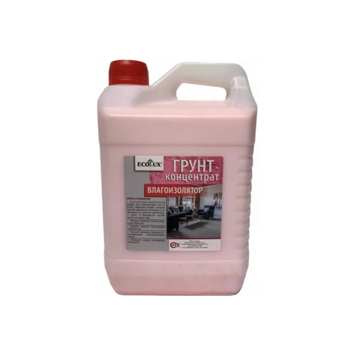 Грунт-концентрат влагоизолятор ECOLUX 10 л 4607133681869