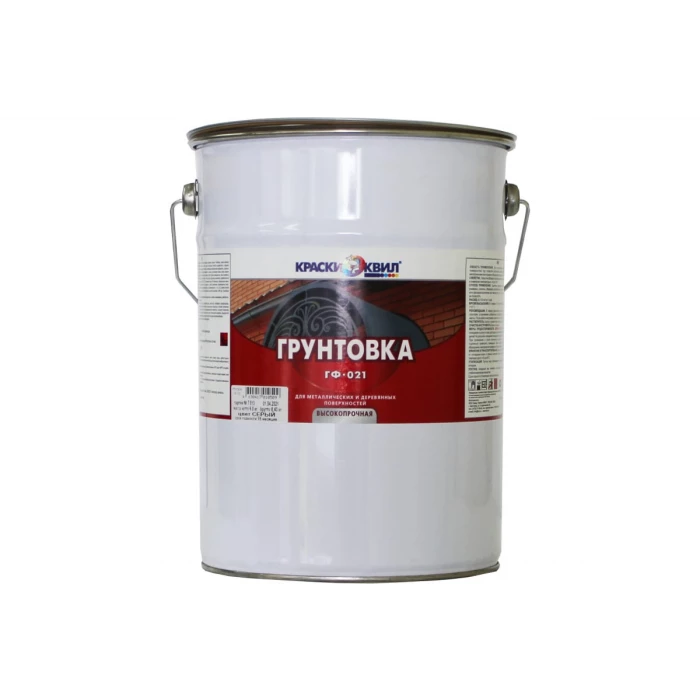 Грунтовка Краски квил ГФ-021 красно-корич., бар. 6 кг 4690417010516