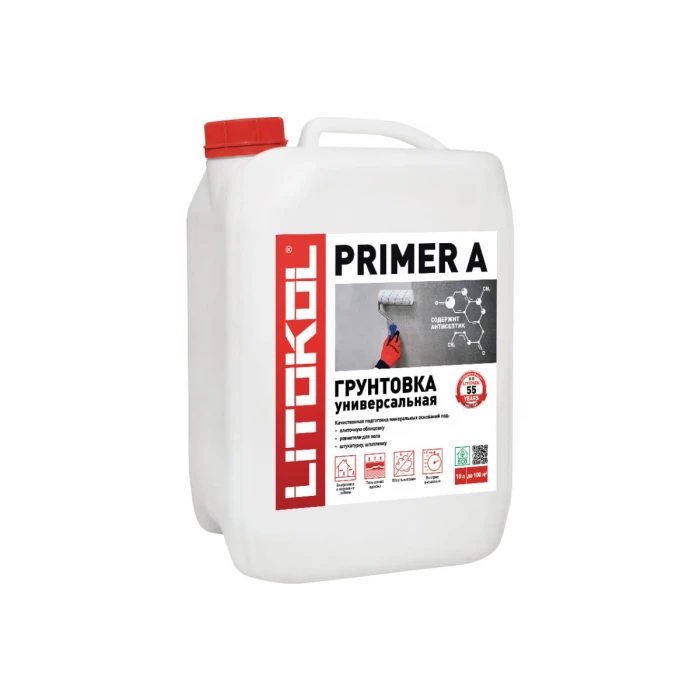 Грунтовка LITOKOL PRIMER A универсальная 5kg can 483490002