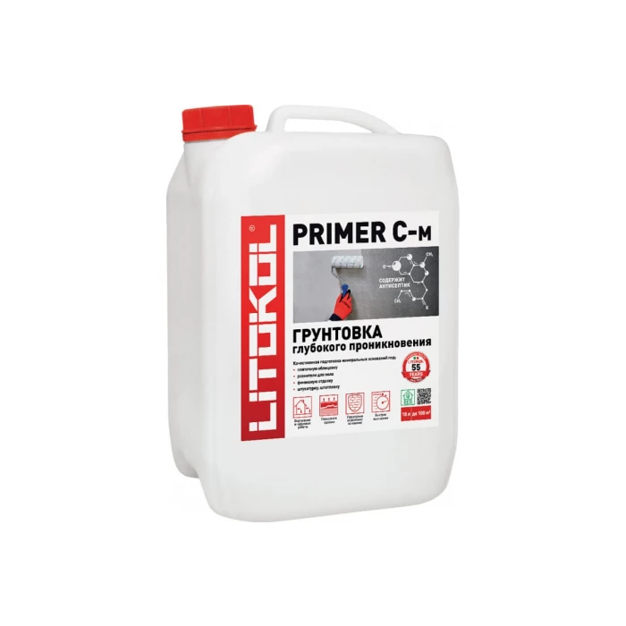Грунтовка LITOKOL PRIMER C-м глубокого проникновения 10kg can 111990002