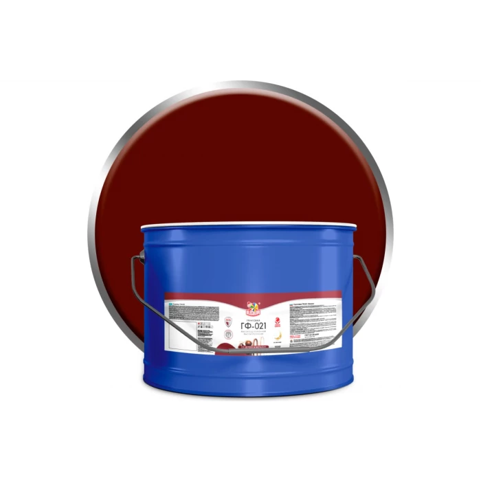 Грунтовка OLECOLOR ГФ-021 красно-коричневый, 10 кг 4300005167