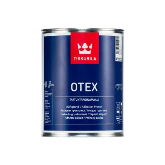 Грунтовка TIKKURILA OTEX адгезионная, на алкидной основе, глубокоматовая, база A 0,9л 20362010110