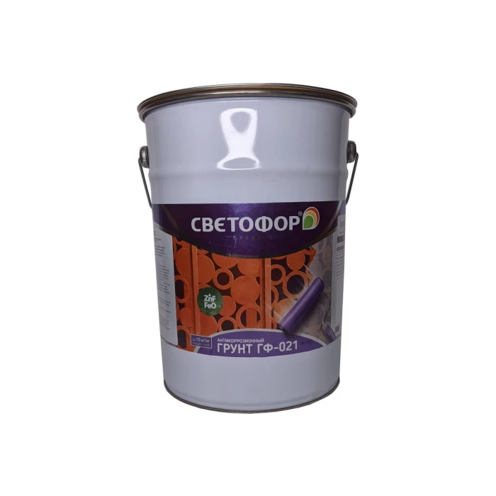 Грунтовка СВЕТОФОР ГФ-021 быстросохнущая серая, 5 кг ТД000002214