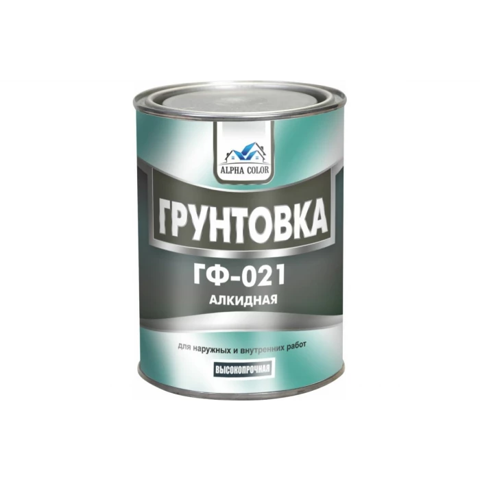 Грунтовка Царицынские краски Alpha Color ГФ-021, белая, 0.8 кг 35103