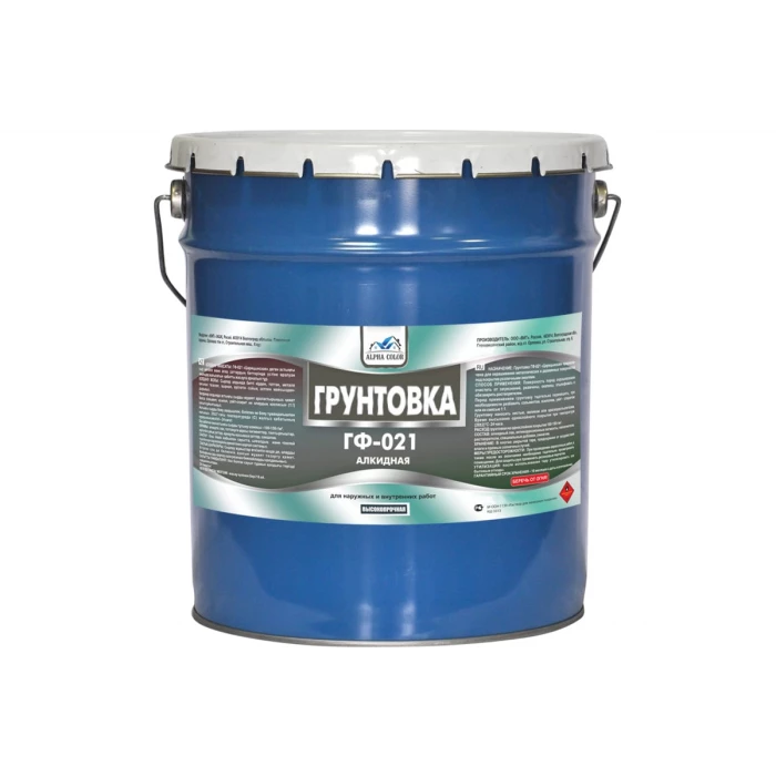 Грунтовка Царицынские краски Alpha Color ГФ-021, красно-коричневый, 10 кг 35183
