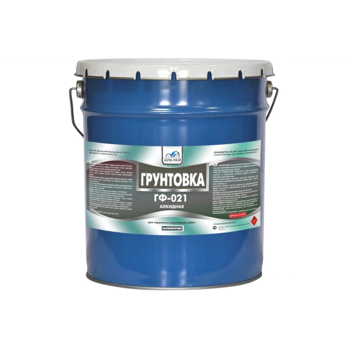 Грунтовка Царицынские краски Alpha Color ГФ-021, серая, 10 кг 35184