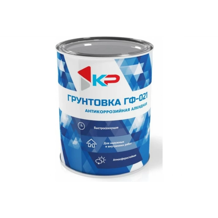 Грунтовка быстросохнущая КР ГФ-021, красно-коричневая 0,8 кг 4610044290839