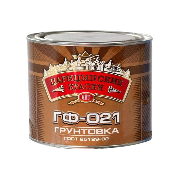 Грунтовка Царицынские краски Витеко ГФ-021, красно-коричневая, 1.9 кг 16135