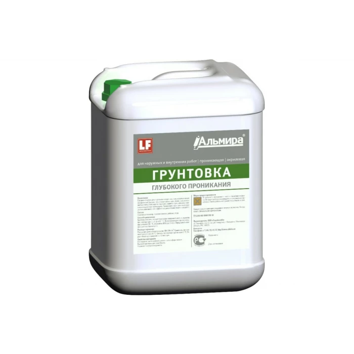 Грунтовка глубокого проникания АЛЬМИРА 1 л 00-00000331