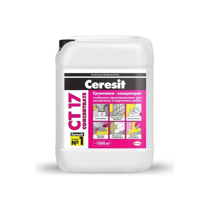 Грунтовка-концентрат Ceresit CT 17 10 л Concentrate Россия 2142162