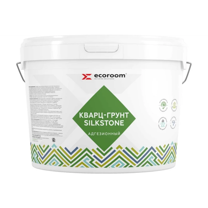 Кварц-грунт ECOROOM акриловый, адгезионный, 18 кг Е-Кварц-3073/18