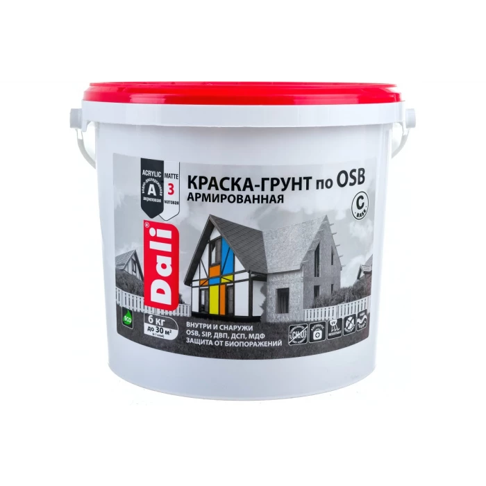 Краска-грунт по OSB DALI База С 6 кг 1 206270